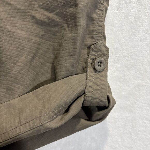 The North Face Roll-Up ARRF Shorts Women's 2 Long Green Nylon Hiking Outdoors - Picture 16 of 16